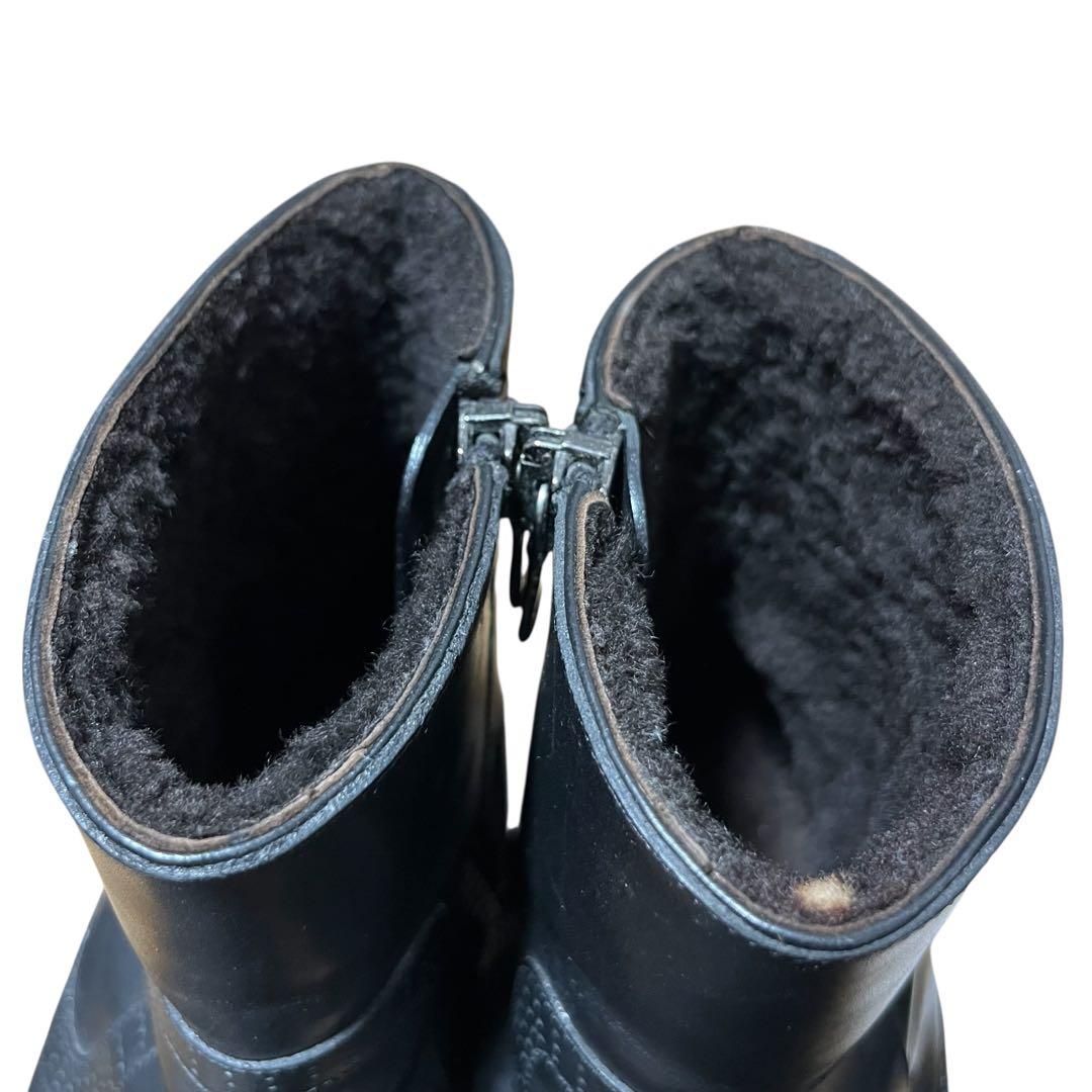 おっすおらクリリン D&G ドルガバ レザー　ムートン　ブーツ 8.5 黒