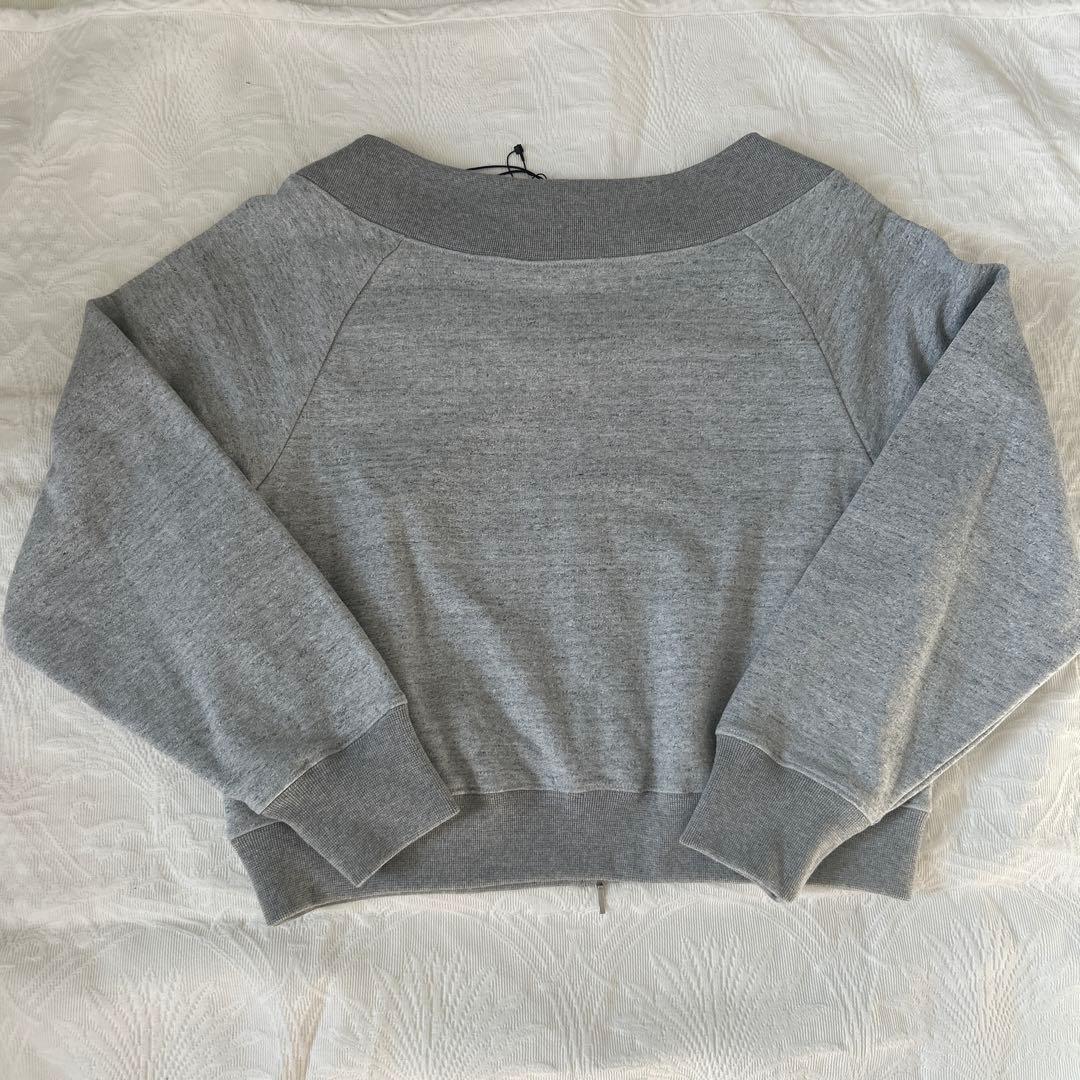【oll】＜別注＞ZIPスウェット　オフショルダー