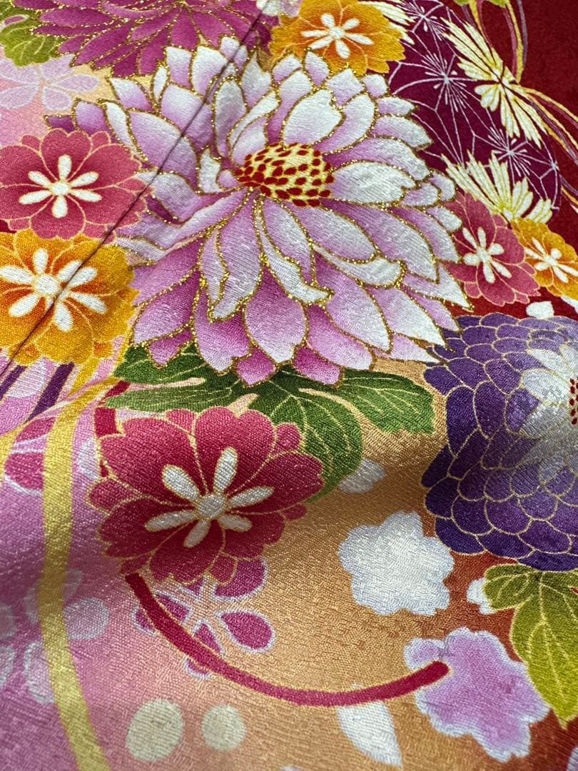 京都きもの友禅　振袖と帯セット