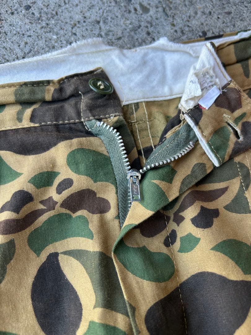 60s~ ダックハンターカモ ベイカーパンツ カモパンツ 古着