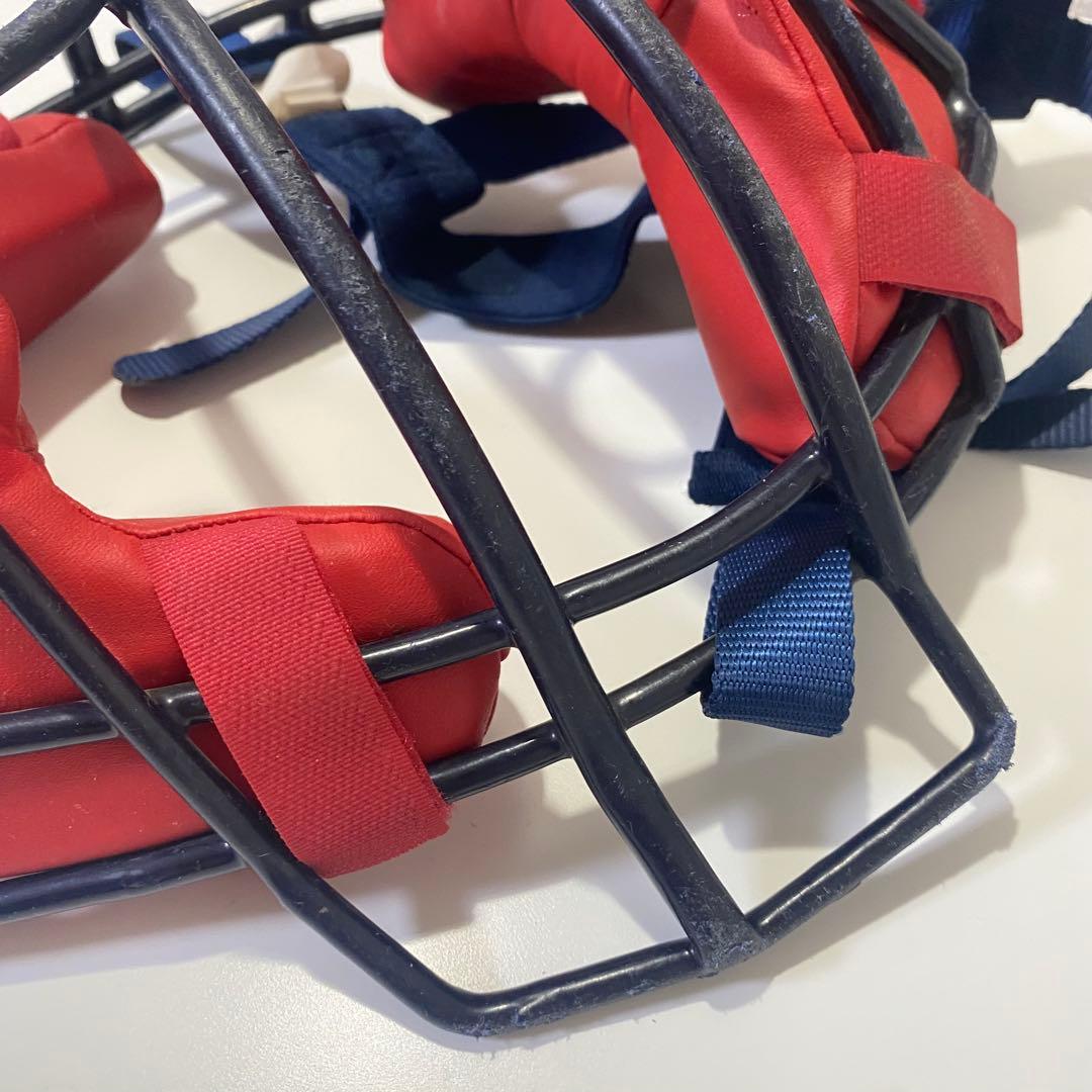 ミズノプロ ソフトボール キャッチャー防具 ネイビー マスク