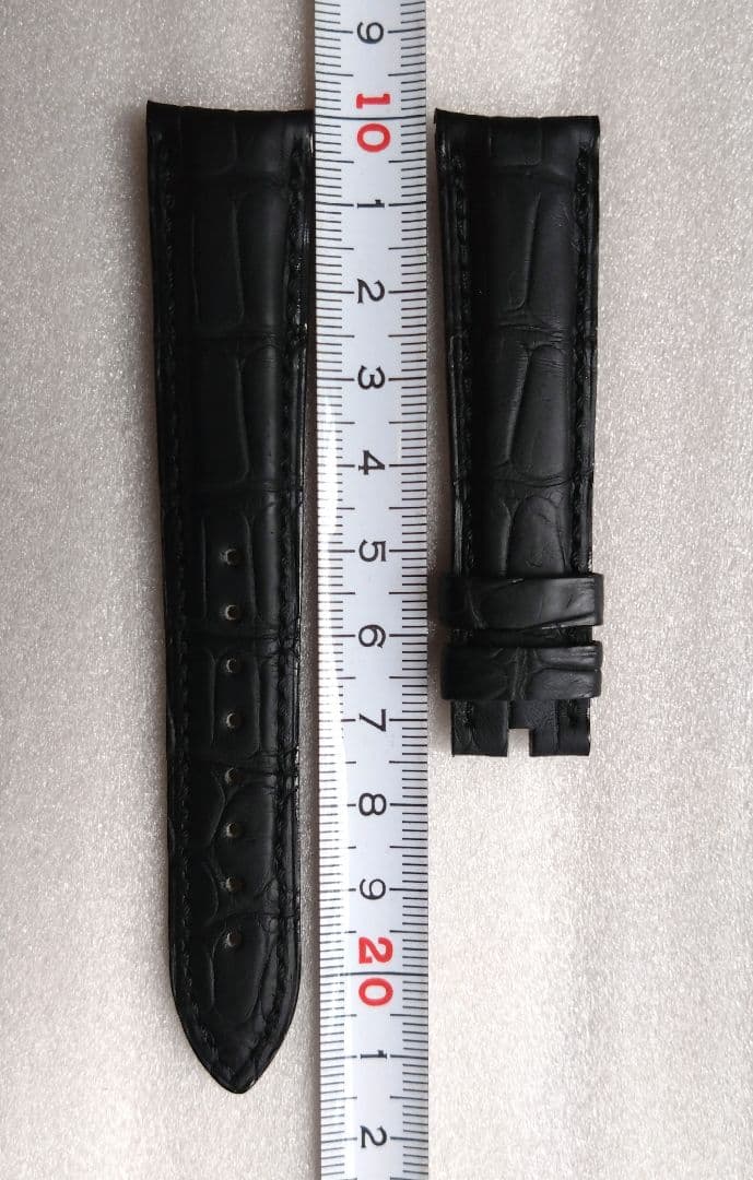 ヴァシュロン コンスタンタン 純正レザーベルト (クロコ／ブラック)