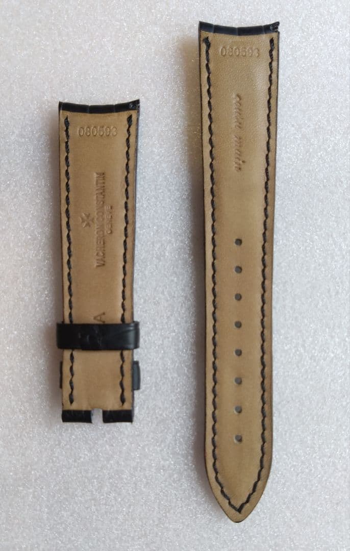 ヴァシュロン コンスタンタン 純正レザーベルト (クロコ／ブラック)