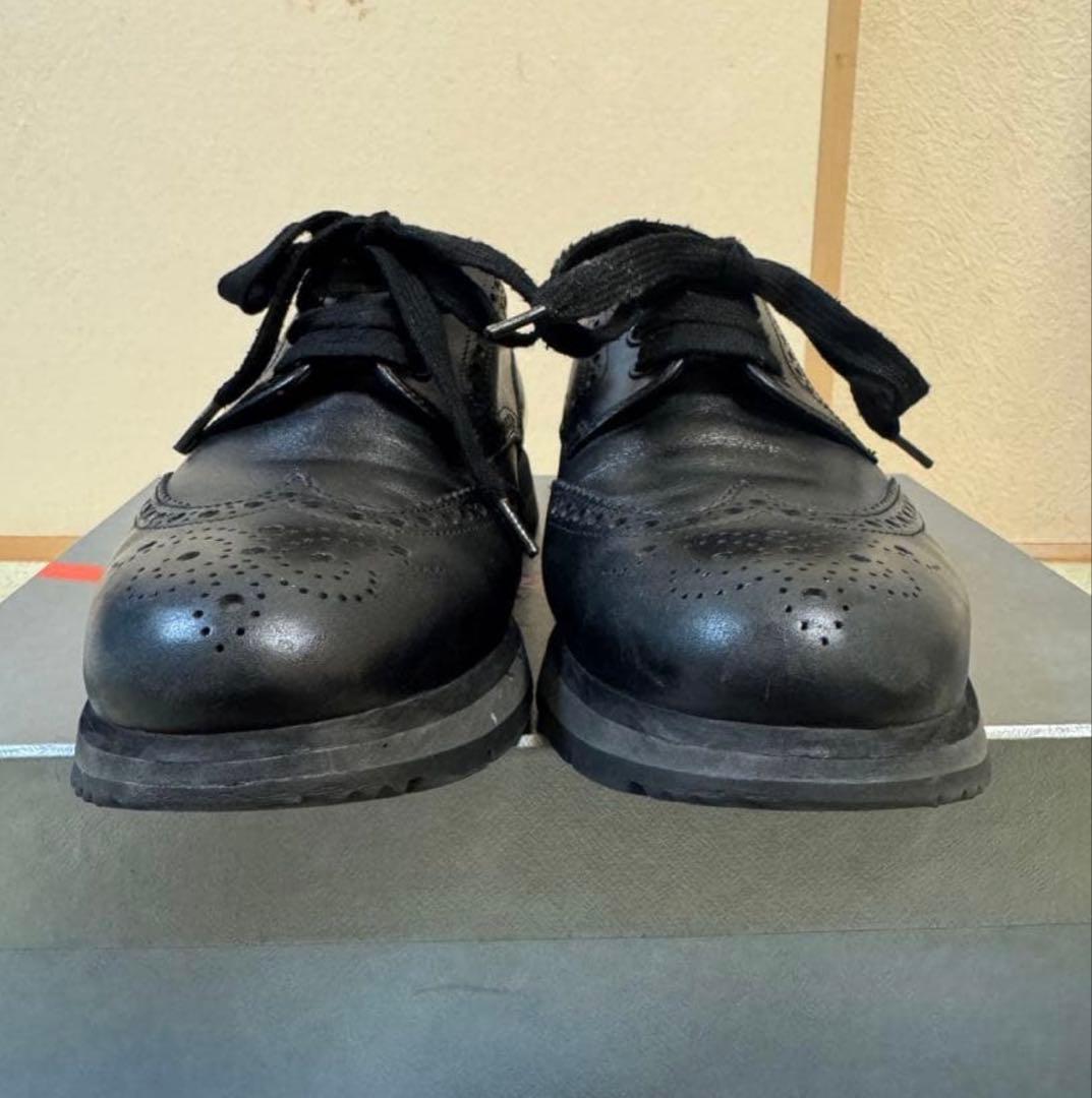 PRADA プラダ　レザー　シューズ　ブラック　UK7