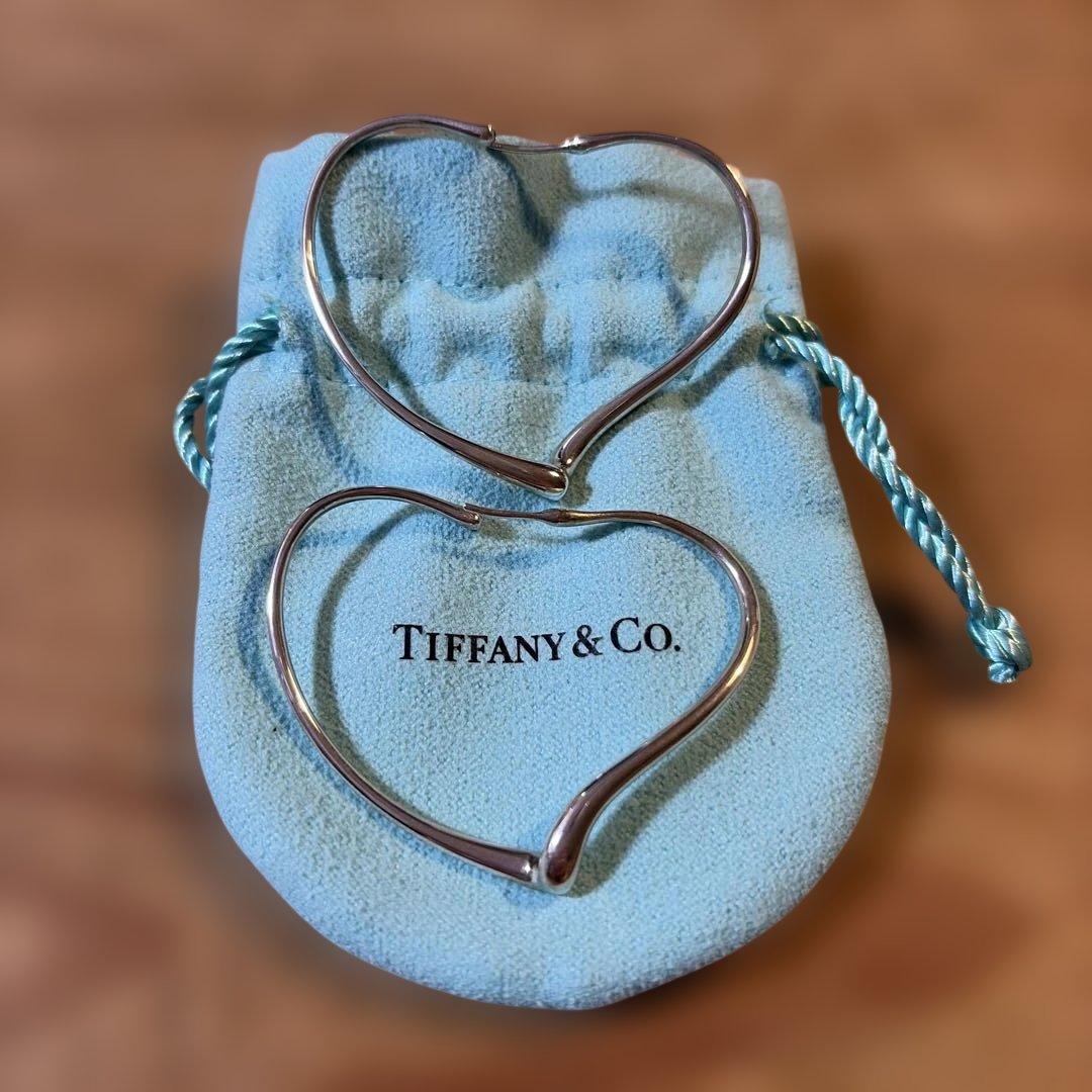 Tiffany ティファニー　エルサペレッティ　オープンハート　フープピアス