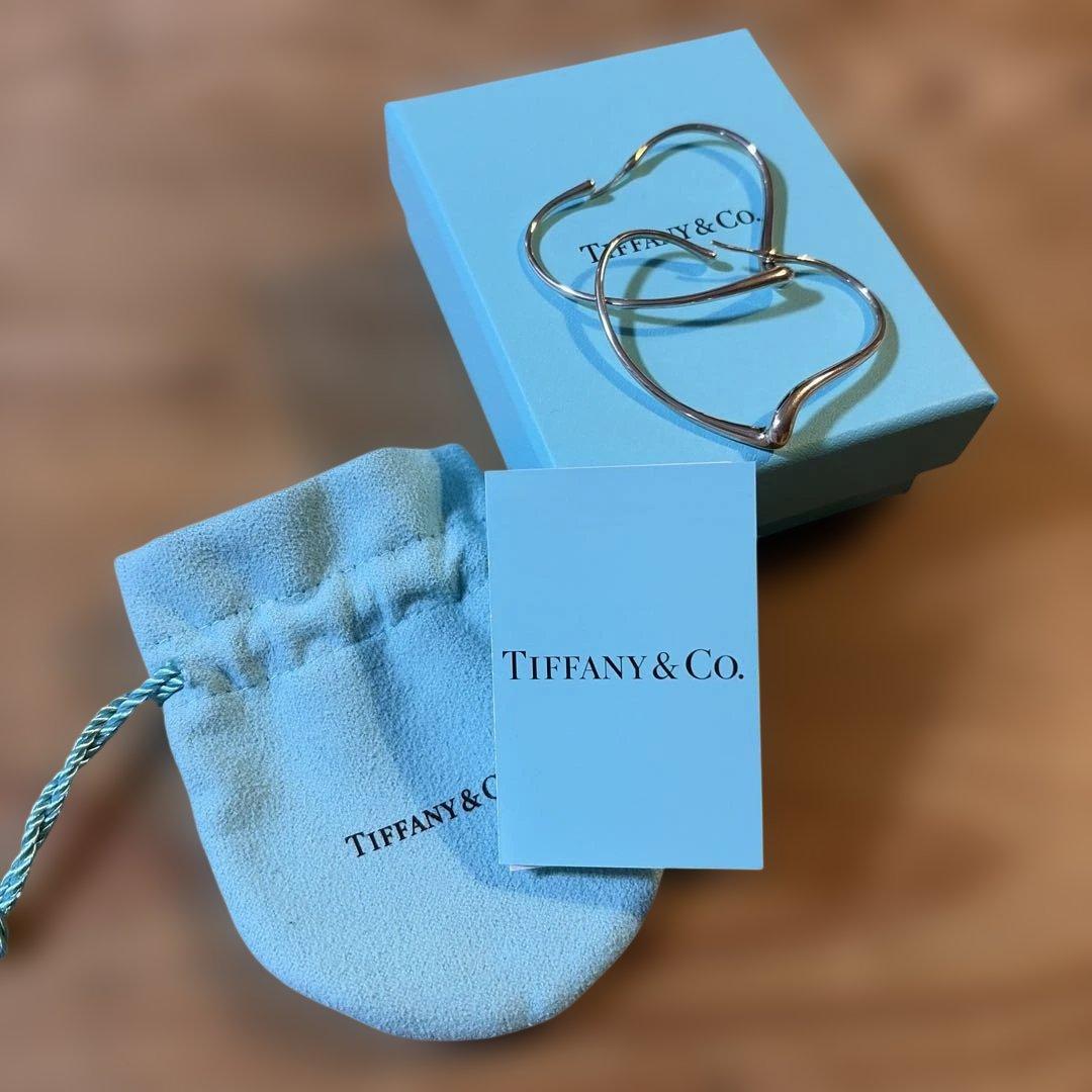 Tiffany ティファニー　エルサペレッティ　オープンハート　フープピアス