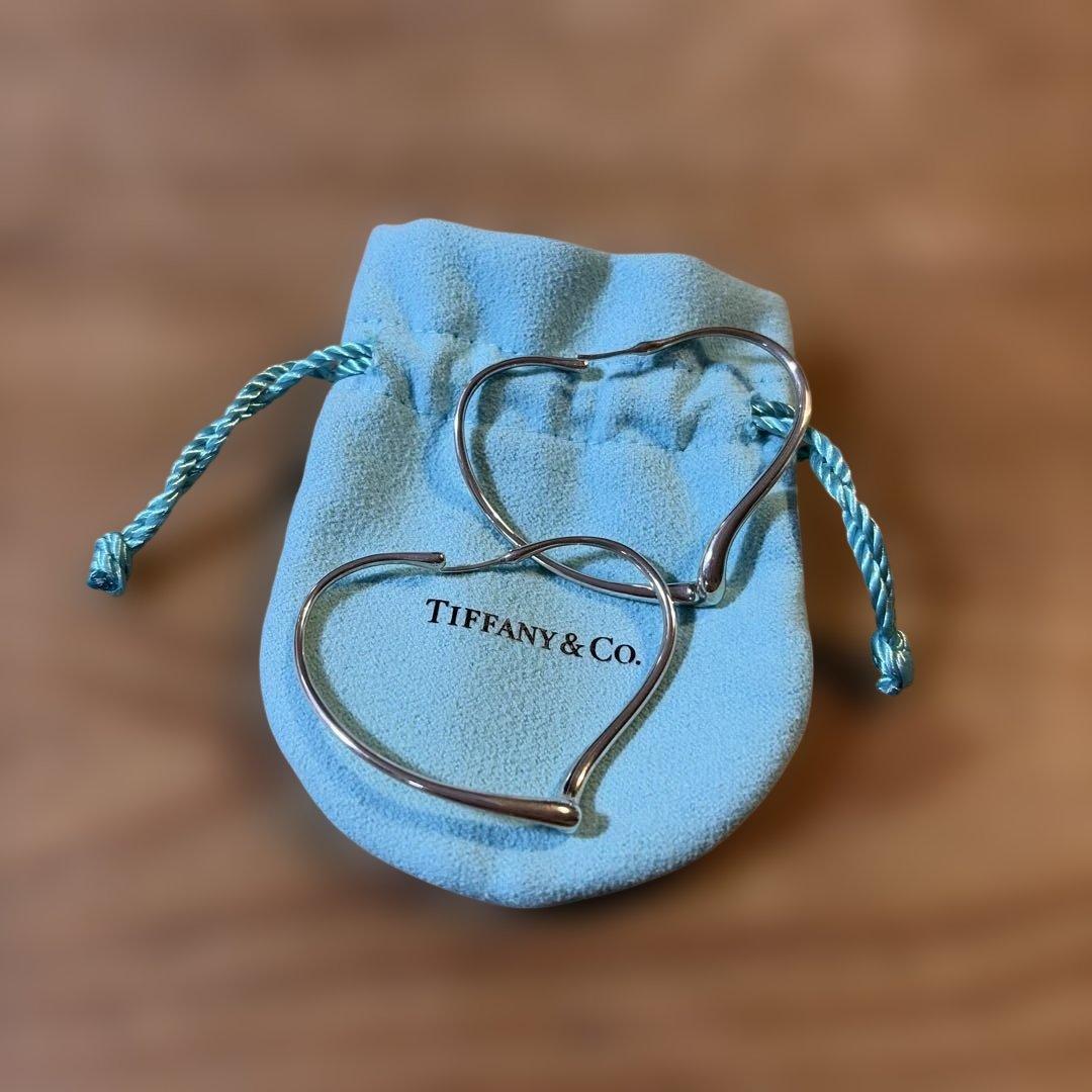 Tiffany ティファニー　エルサペレッティ　オープンハート　フープピアス