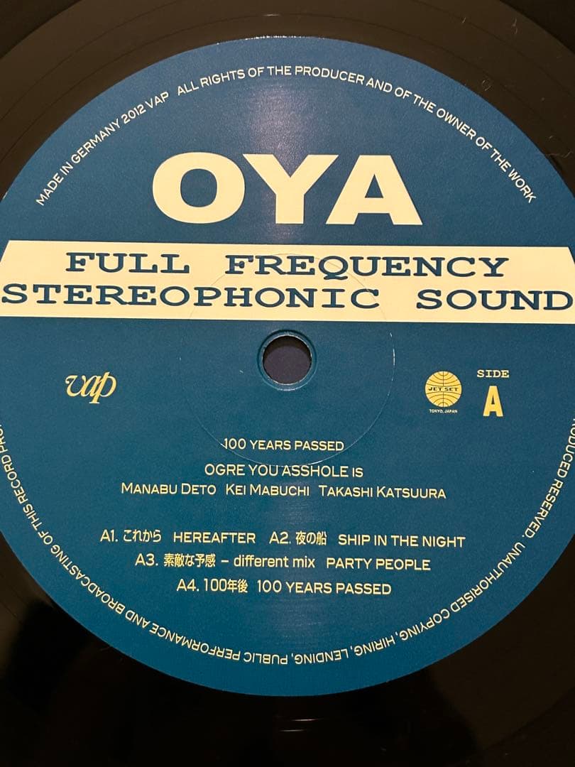 美品激レア廃盤LP Ogre You Asshole 100年後 オウガユー