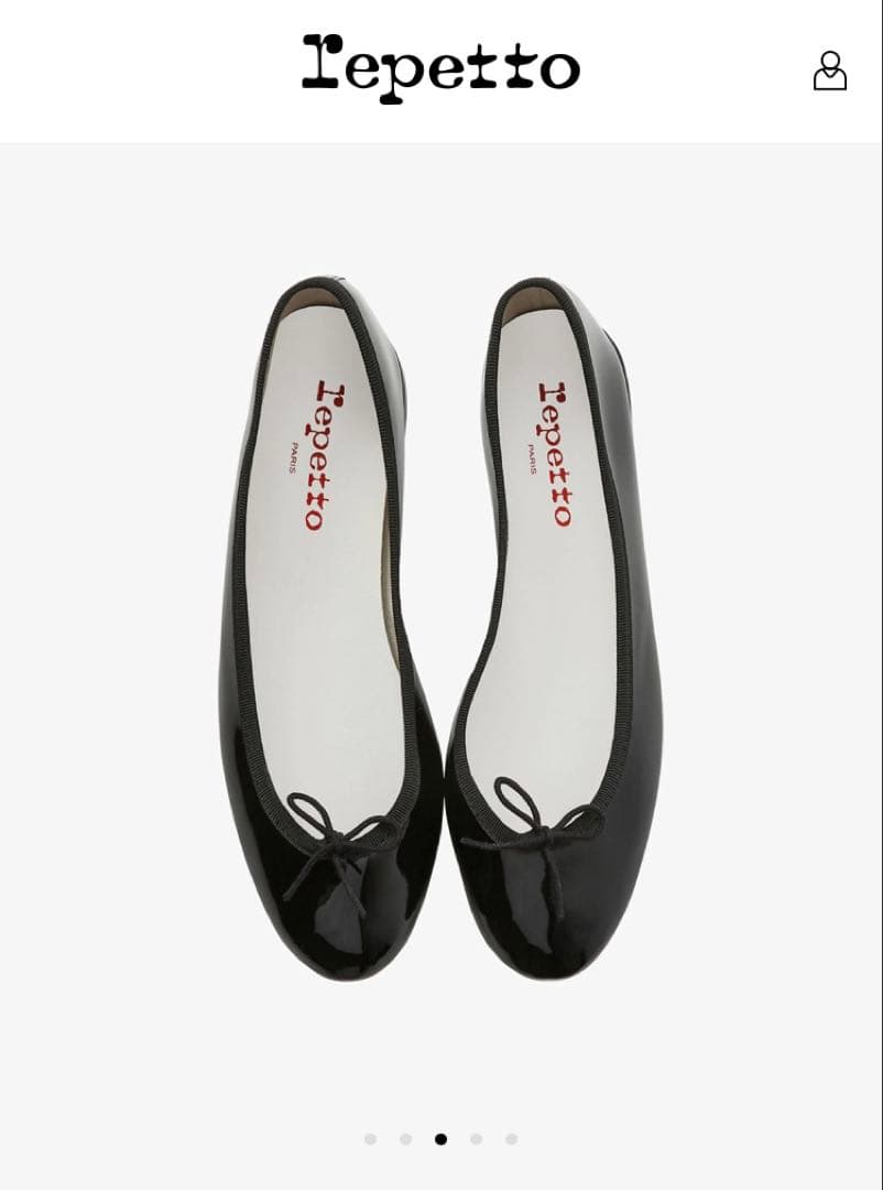 新品　Repetto レペット　ブラック フラットシューズ 34ラバーソール