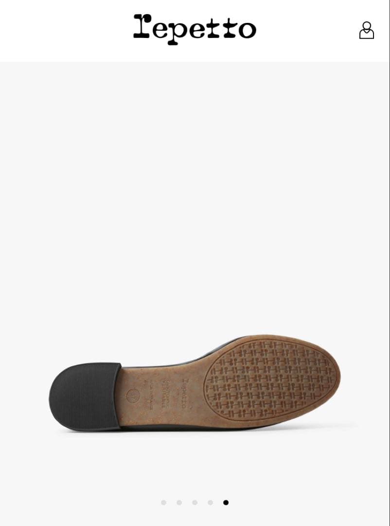 新品　Repetto レペット　ブラック フラットシューズ 34ラバーソール
