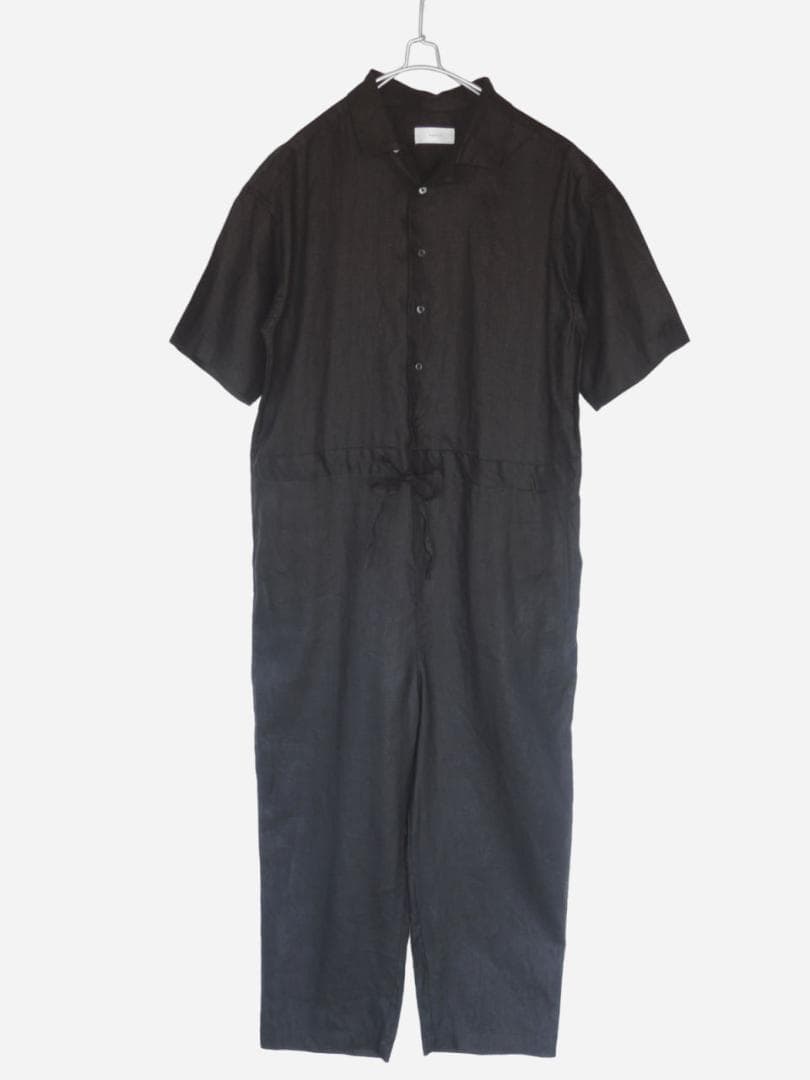 2025 春夏新作 かぐれ kagure リネンハーフスリーブオールインワン＊B