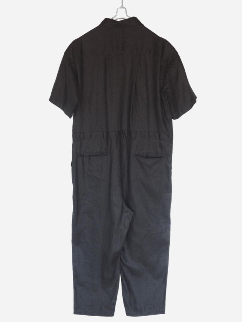 2025 春夏新作 かぐれ kagure リネンハーフスリーブオールインワン＊B