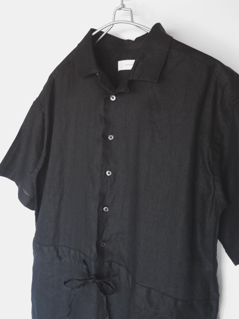 2025 春夏新作 かぐれ kagure リネンハーフスリーブオールインワン＊B