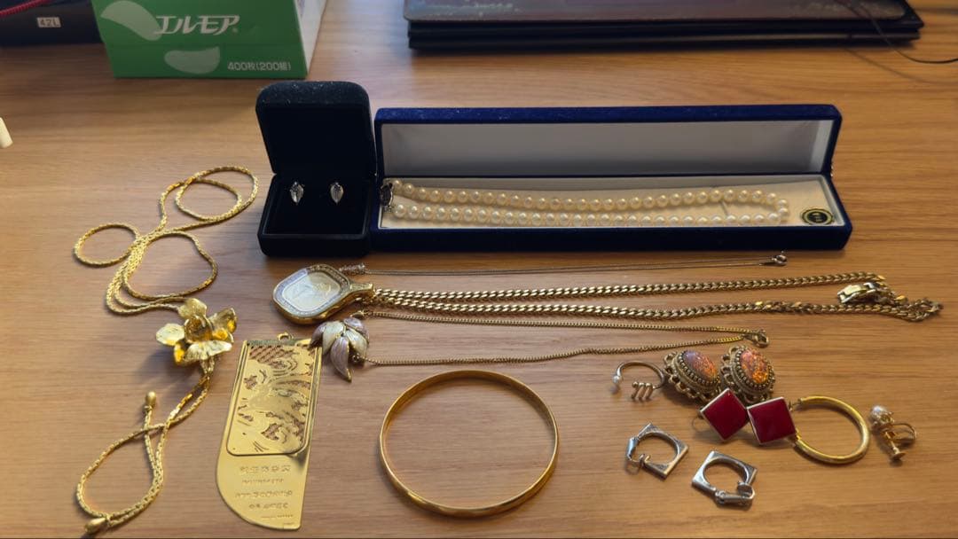 遺品整理品 アクセサリーセットK14WG, Silver, 18-24