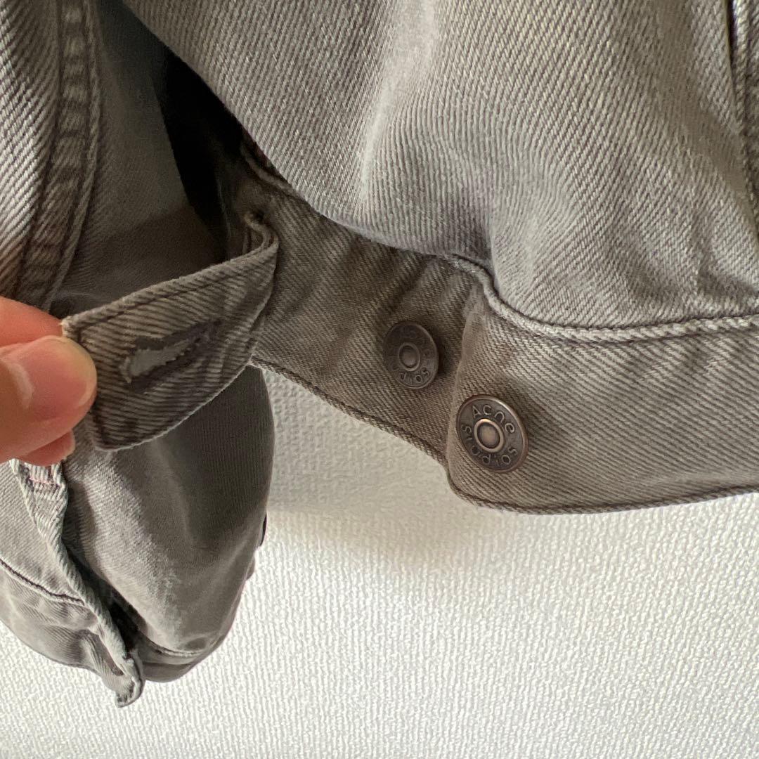 acne studios クロップドデニムジャケット ウォッシュド ブラック