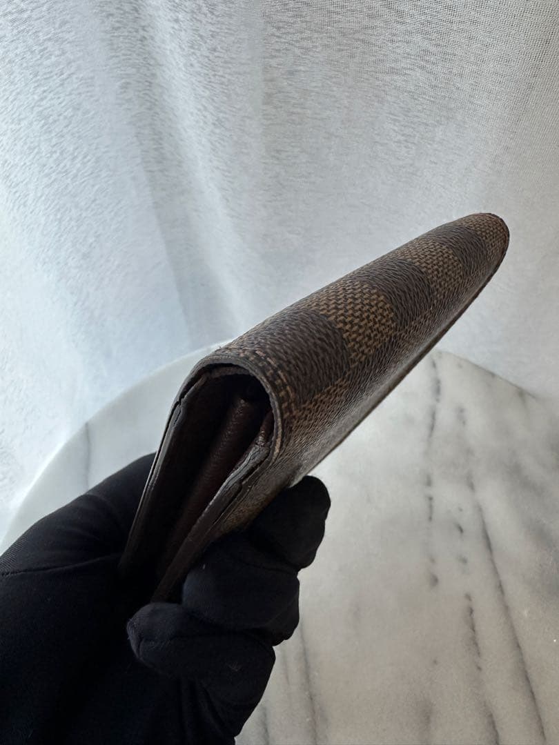 ルイヴィトン マルコ ダミエ 二つ折り財布 美品