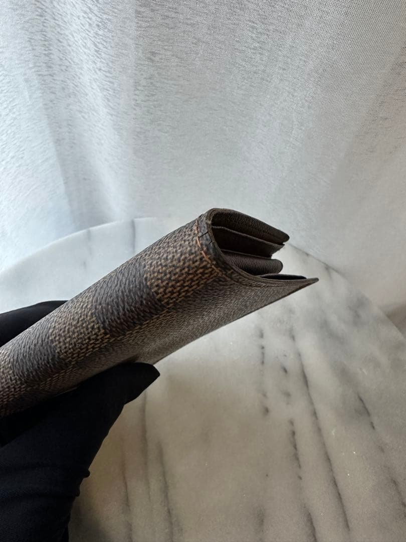 ルイヴィトン マルコ ダミエ 二つ折り財布 美品