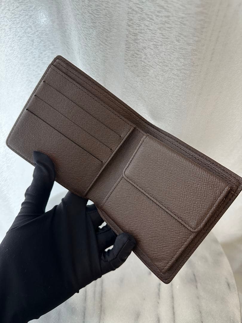 ルイヴィトン マルコ ダミエ 二つ折り財布 美品