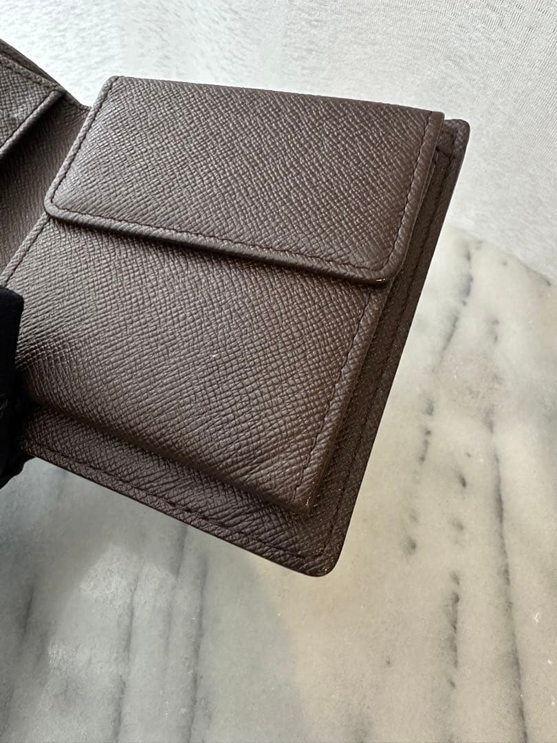 ルイヴィトン マルコ ダミエ 二つ折り財布 美品