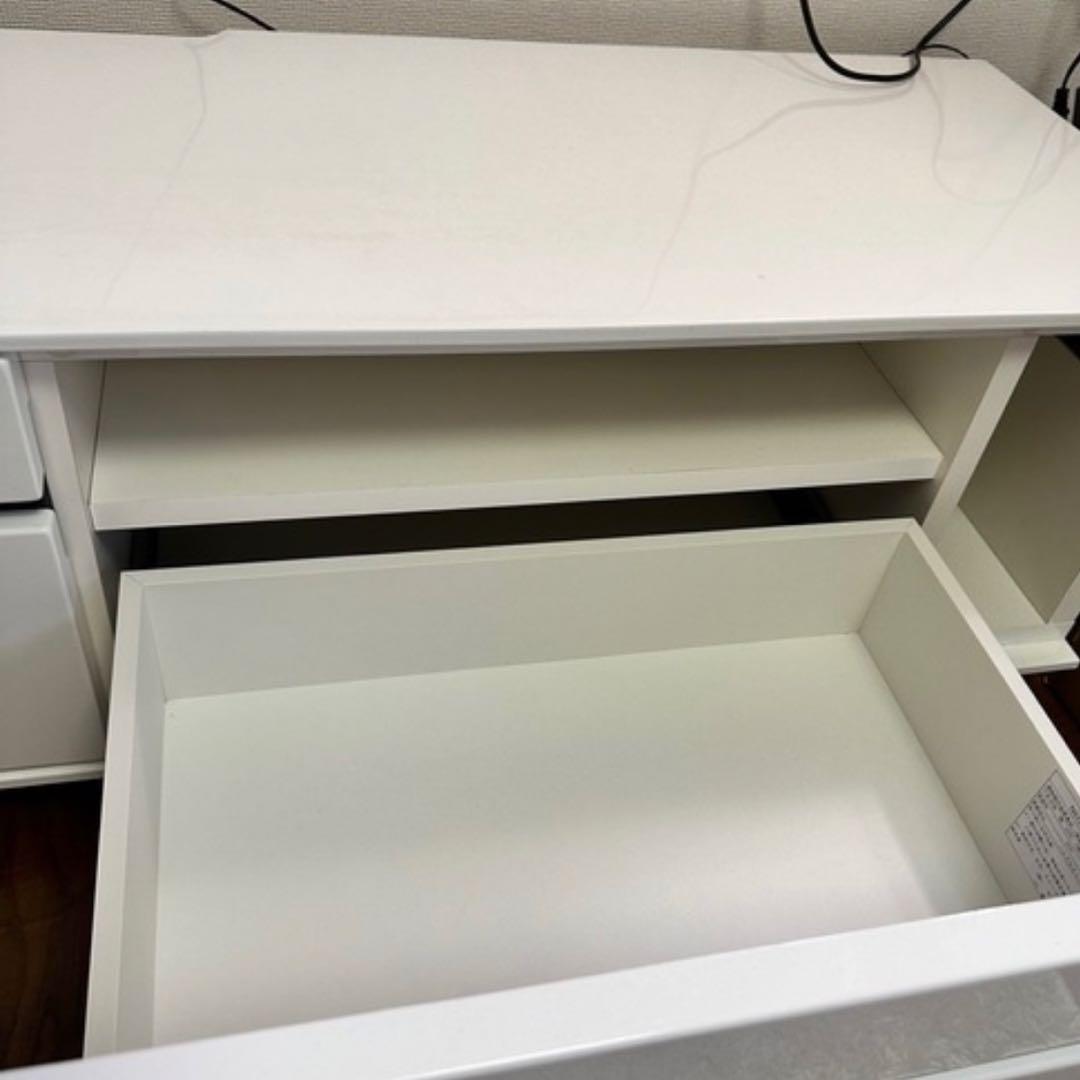 テレビ台 引き出し付き ホワイト