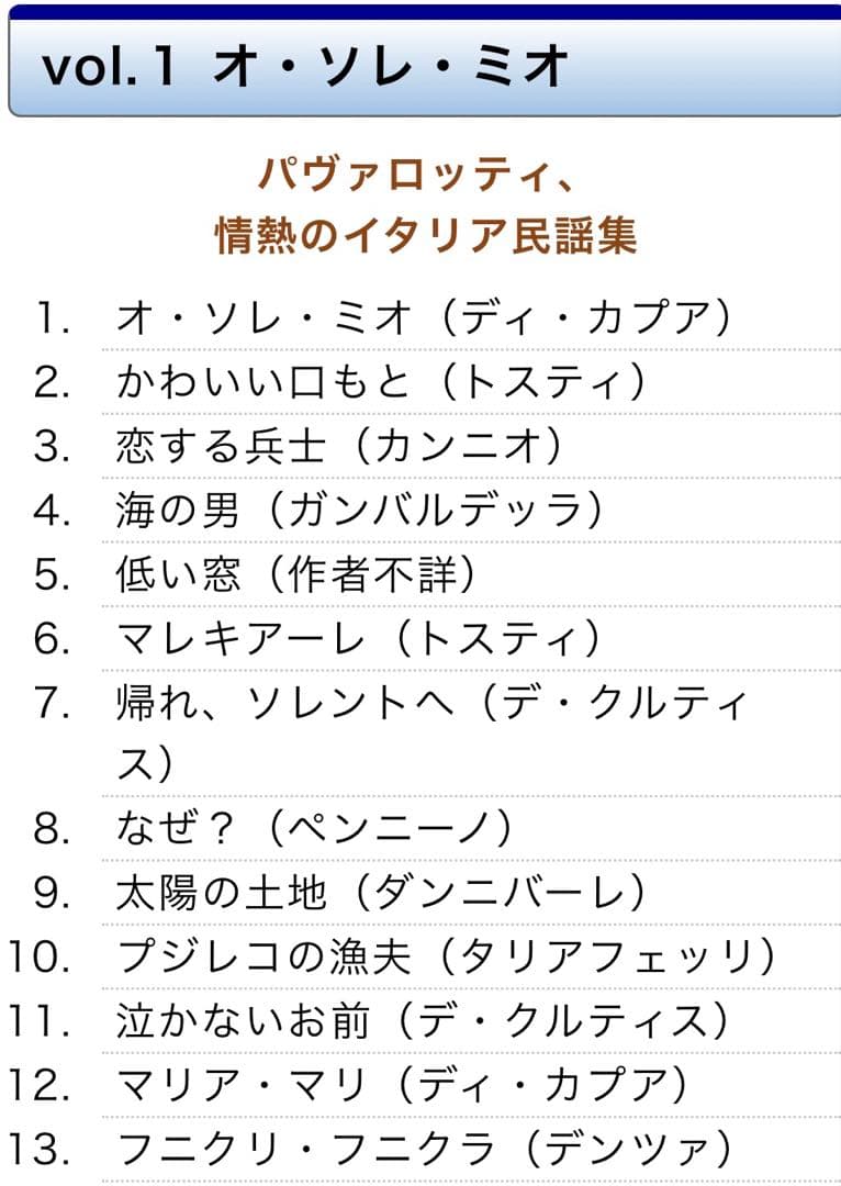 3大テノールの世界 CD全12巻