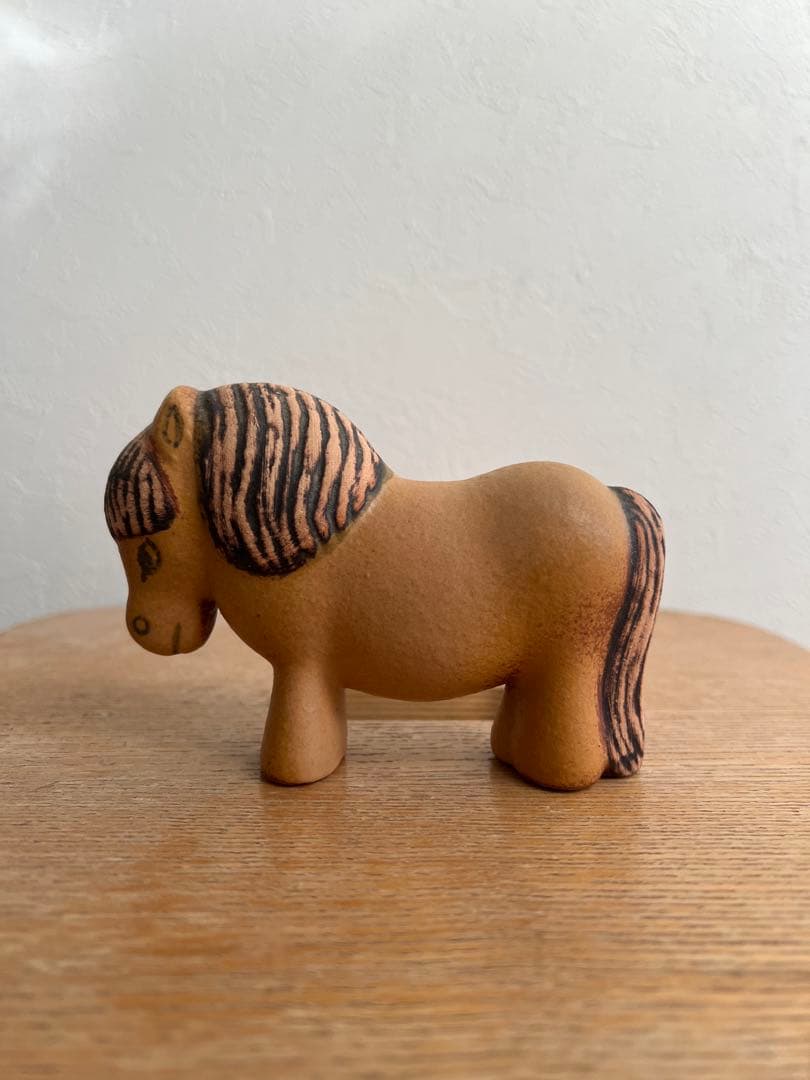 【美品】リサラーソン/馬/ポニー/馬の置物/陶器/北欧ヴィンテージ/午年/置物