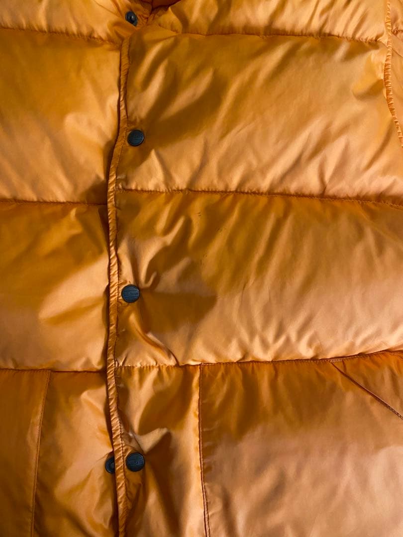 美品マンゴーオレンジ エルエルビーン グースダウンベスト