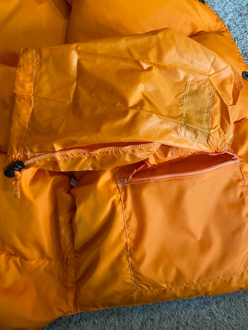 美品マンゴーオレンジ エルエルビーン グースダウンベスト