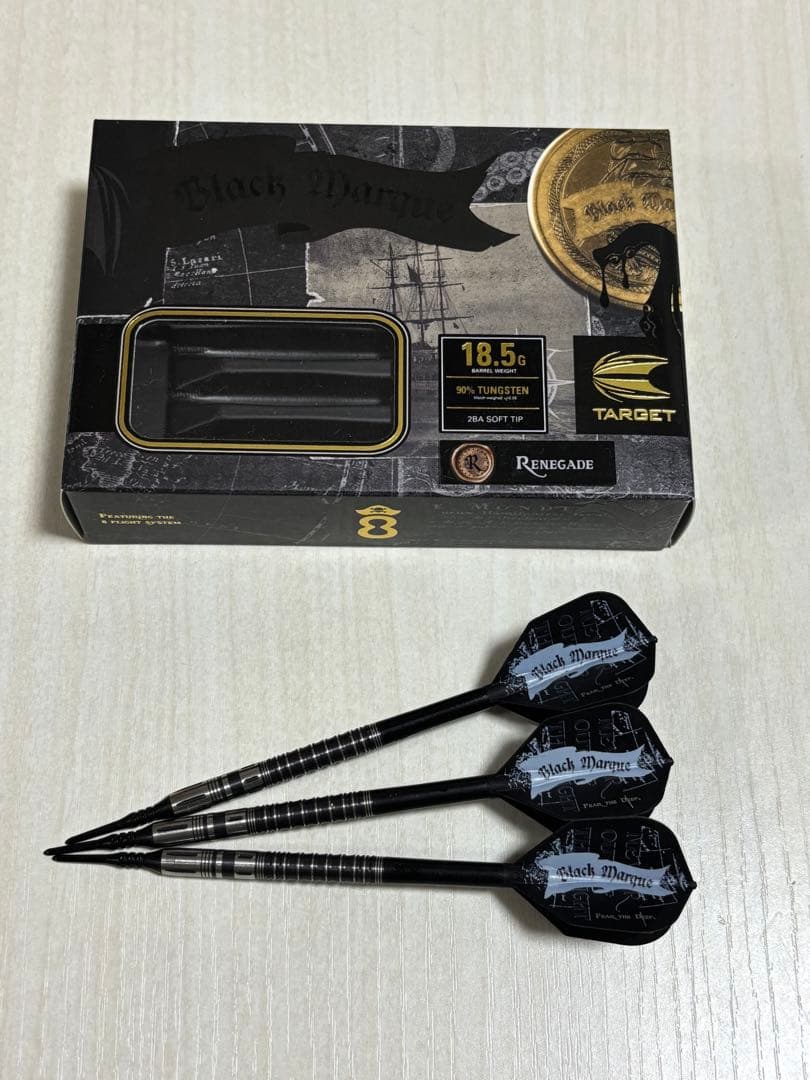 【試投のみ美品】RENEGADE 3.0　川島淳プロモデル　ソフトダーツバレル