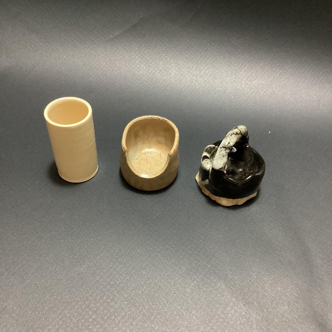 ☆専用　煎茶道　茶心壷　宗家　茶壺　青白い花模様の茶道具 茶入