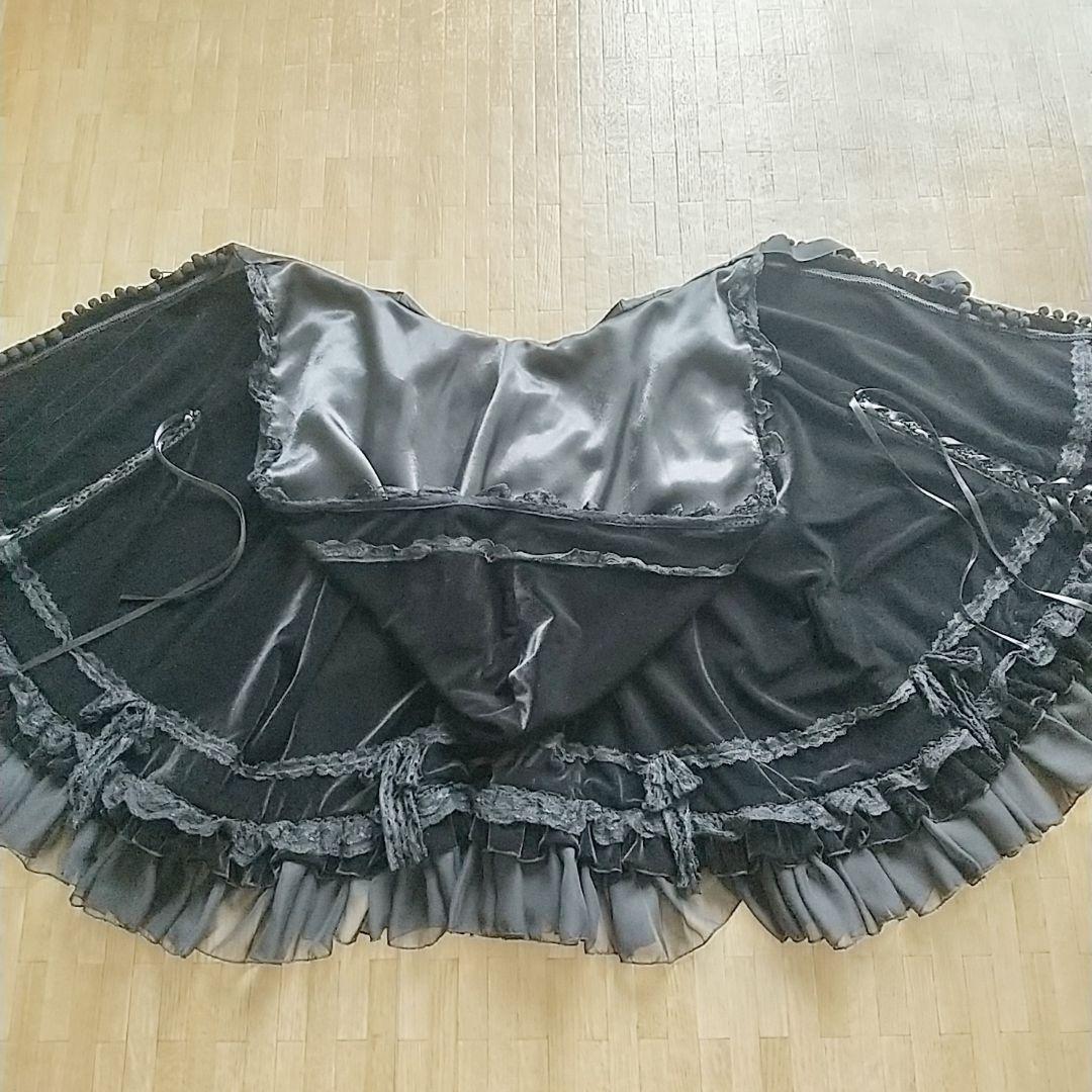 【milky ange】ビックフード付きミニマント　ミニケープコート