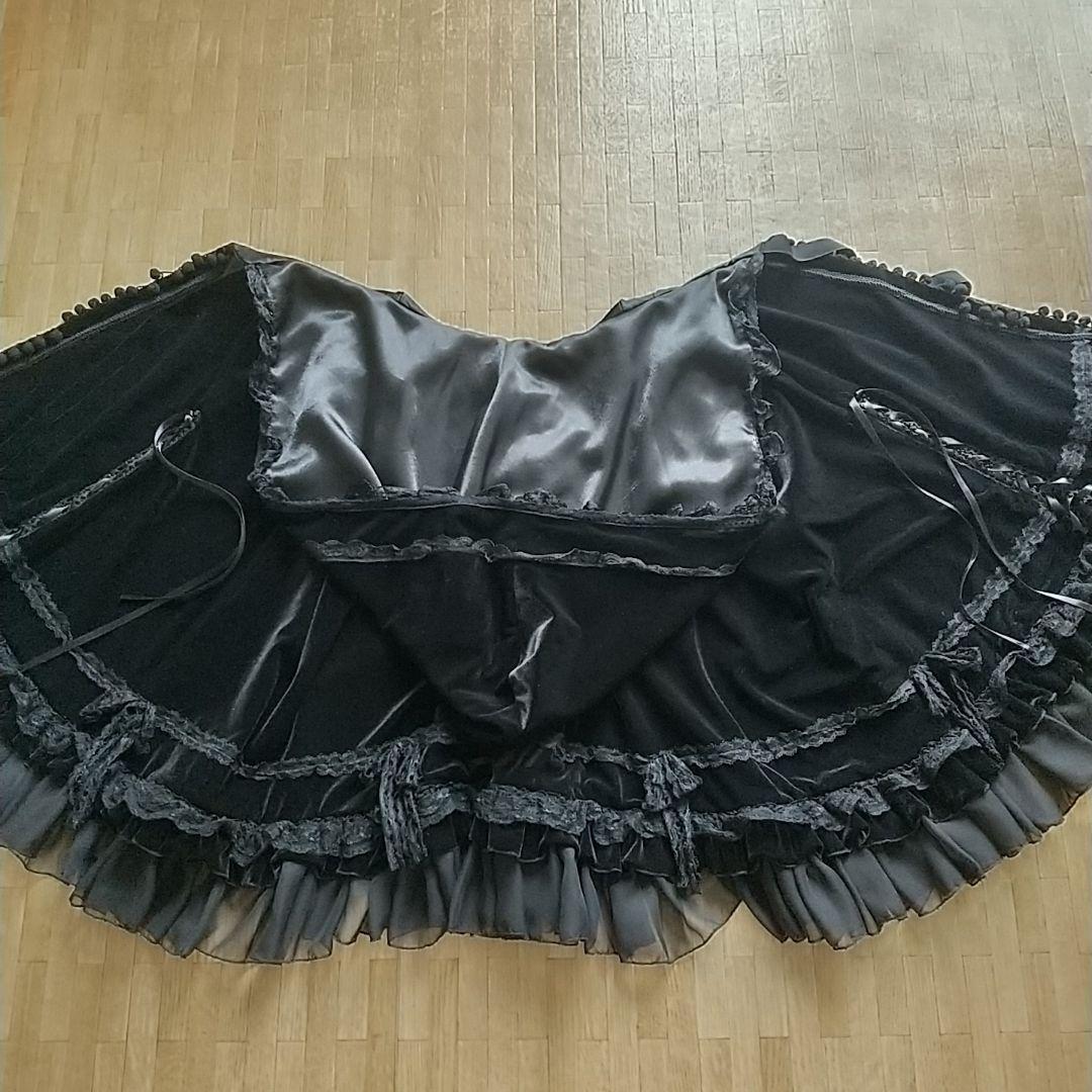 【milky ange】ビックフード付きミニマント　ミニケープコート