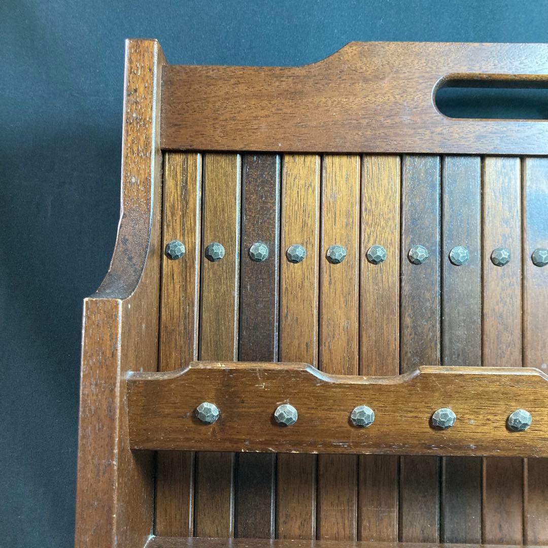 《カリモク》マガジンラック 幅約52.5cm 高さ約77cm 奥行約15cm