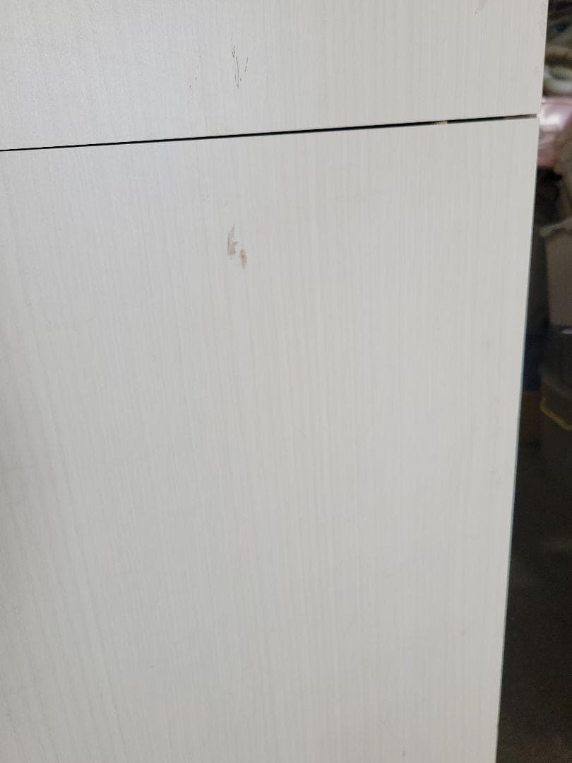 レンジボード フラップ扉収納付き キッチンボード ホワイト　食器棚