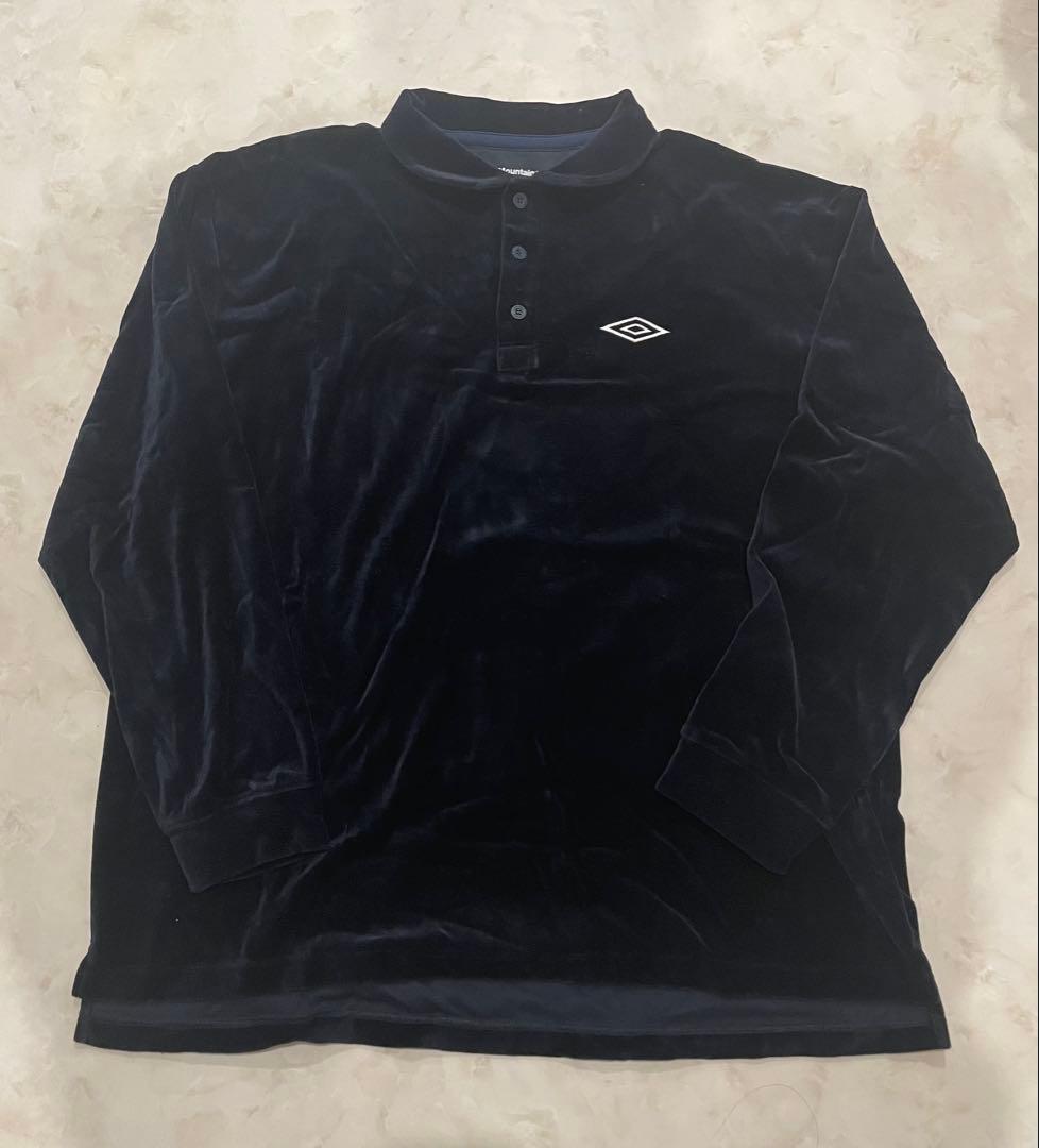 WM×UMBRO VELOUR POLO SHIRT(NAVY) タグ付セット可