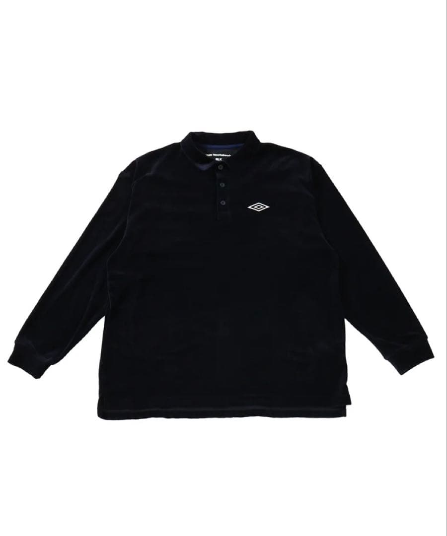 WM×UMBRO VELOUR POLO SHIRT(NAVY) タグ付セット可