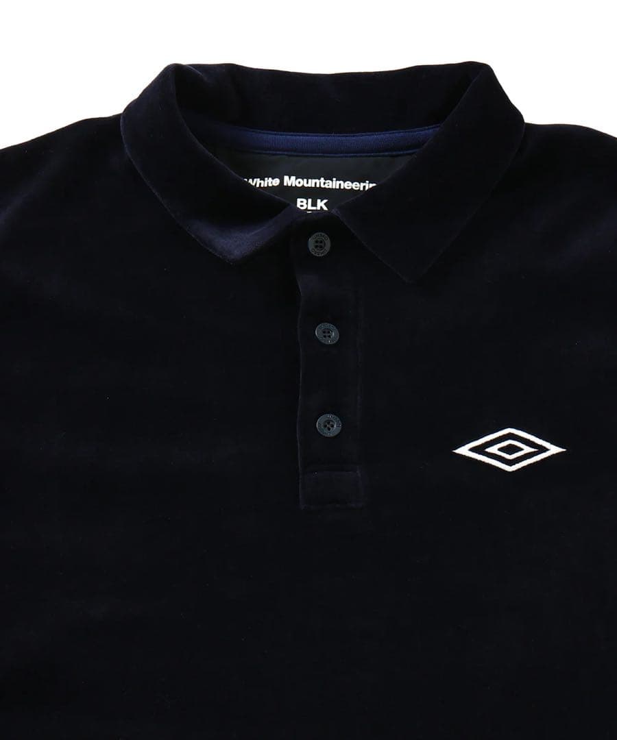 WM×UMBRO VELOUR POLO SHIRT(NAVY) タグ付セット可