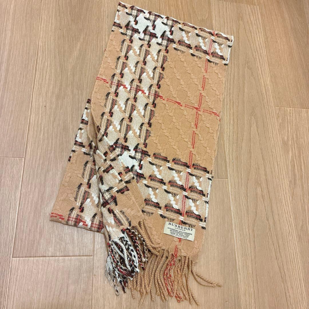 最終値下★希少クリーニング済【極美品】BURBERRY LONDON マフラー