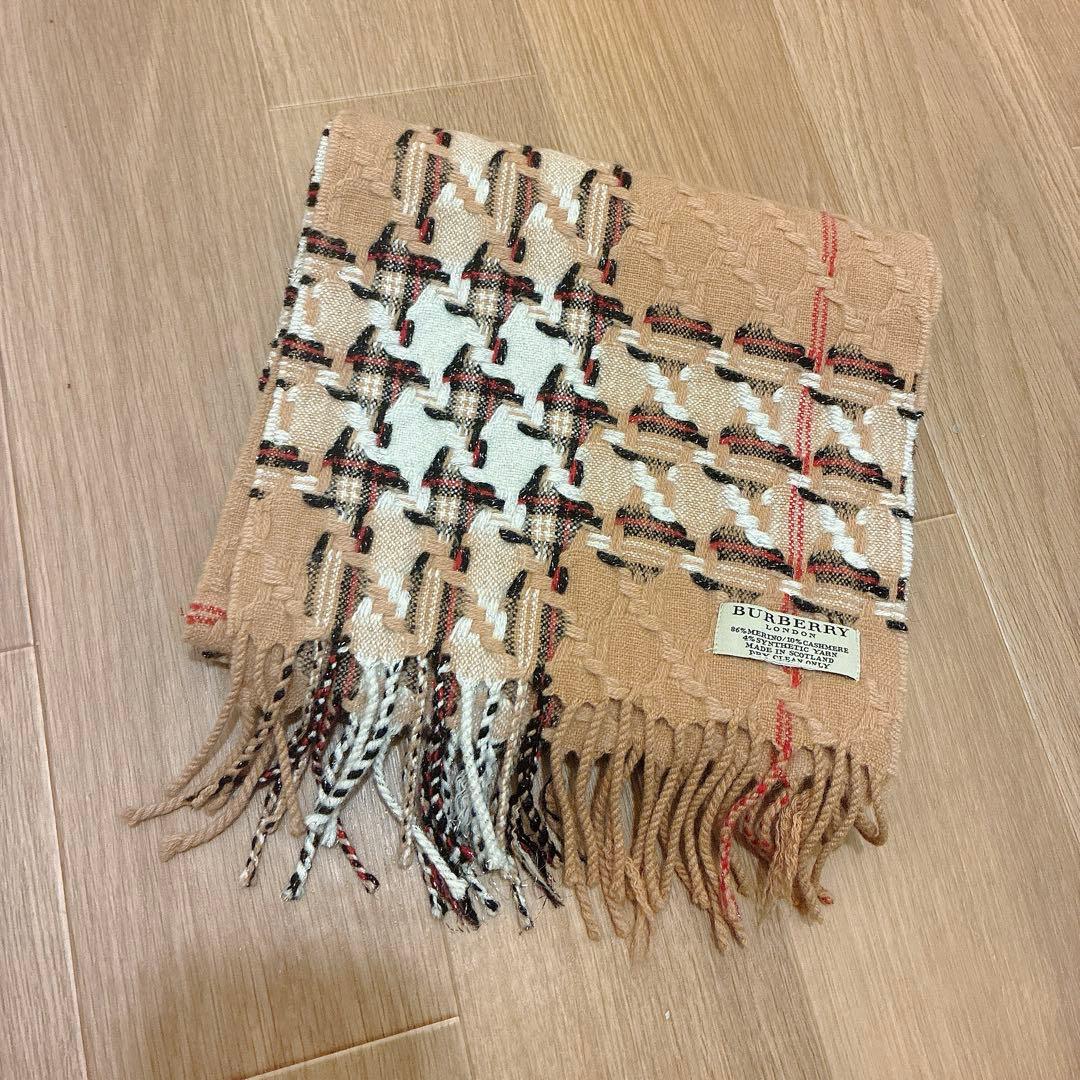最終値下★希少クリーニング済【極美品】BURBERRY LONDON マフラー