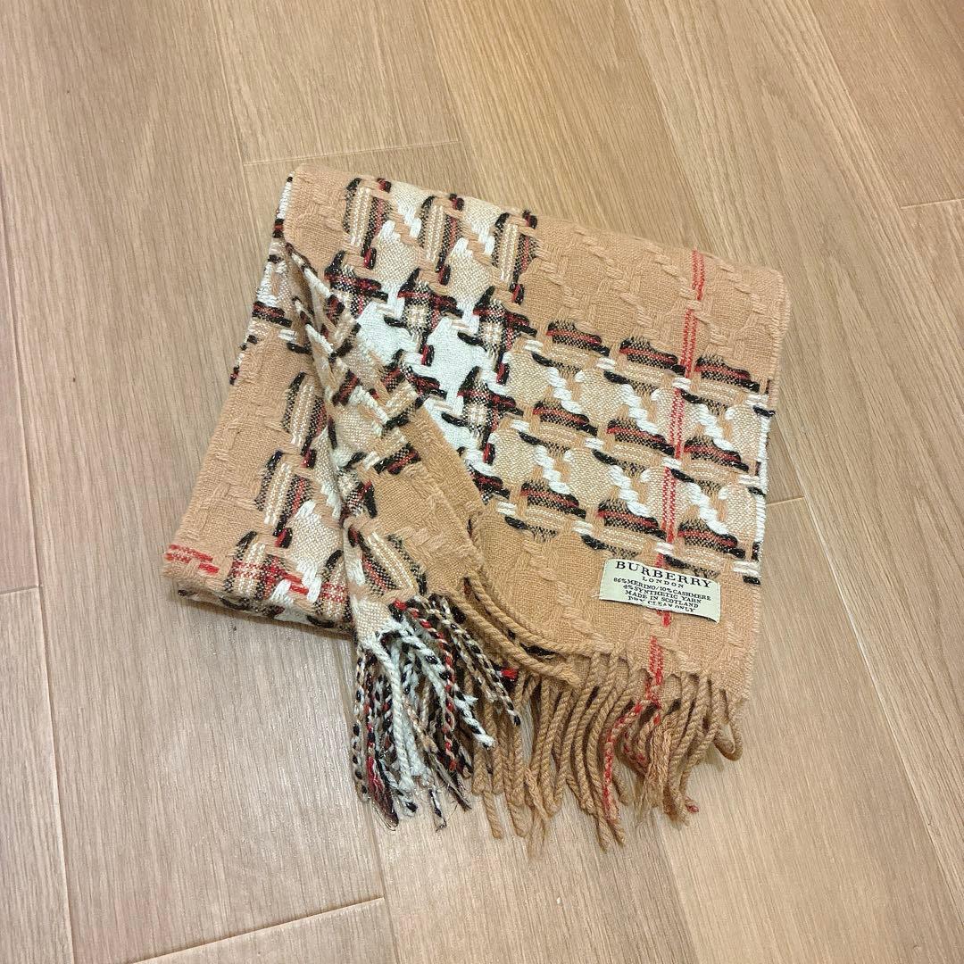 最終値下★希少クリーニング済【極美品】BURBERRY LONDON マフラー