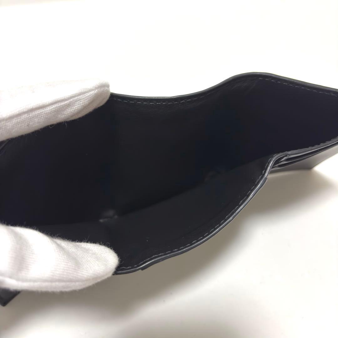 517✨美品✨ボッテガヴェネタ 三つ折り財布 イントレチャート レザー ブラック