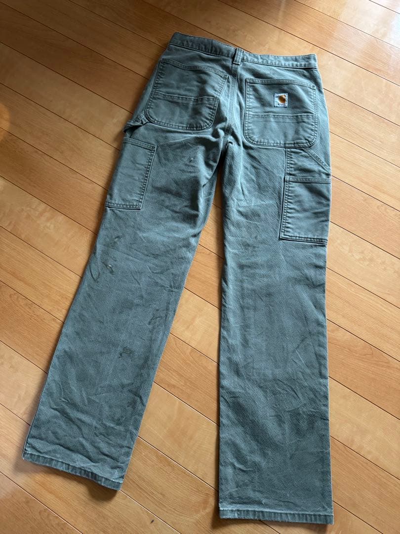 Carhartt double knee オリーブ　30×32