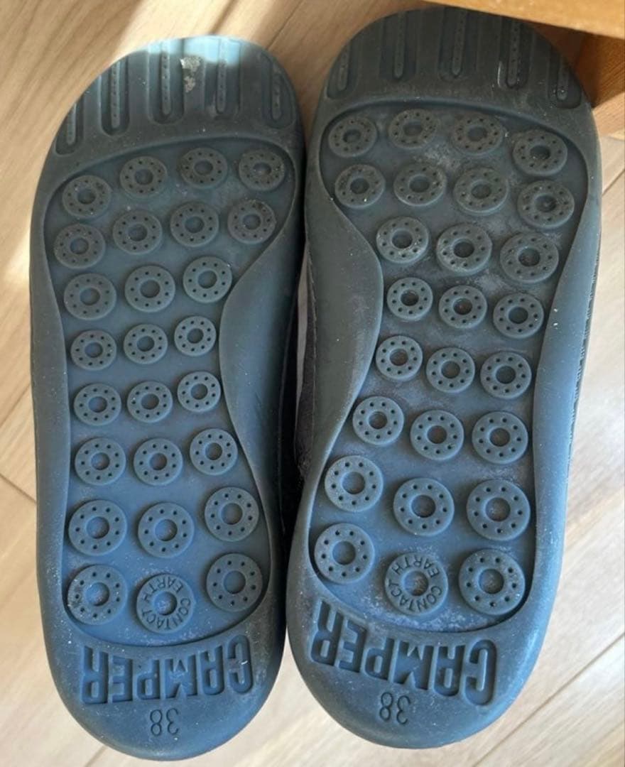 希少　カンペールCamper レザー　24センチ　　ハイカット　38