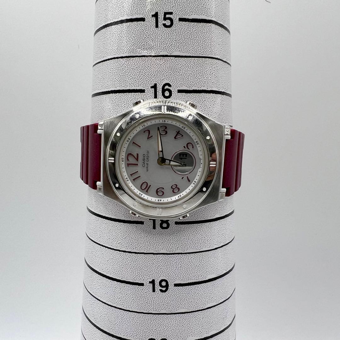 値下げCASIO LWA-M143-4AJFウェーブセプター電波ソーラーパープル