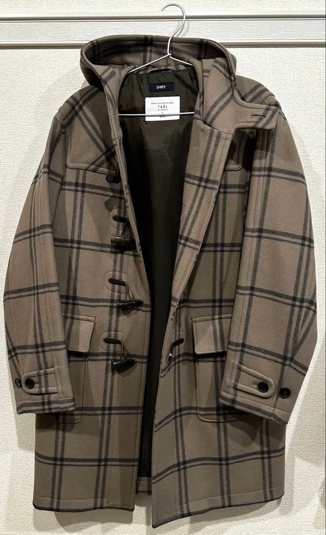 SHIPS: スーパー140'S メリノウール メルトン ダッフルコート