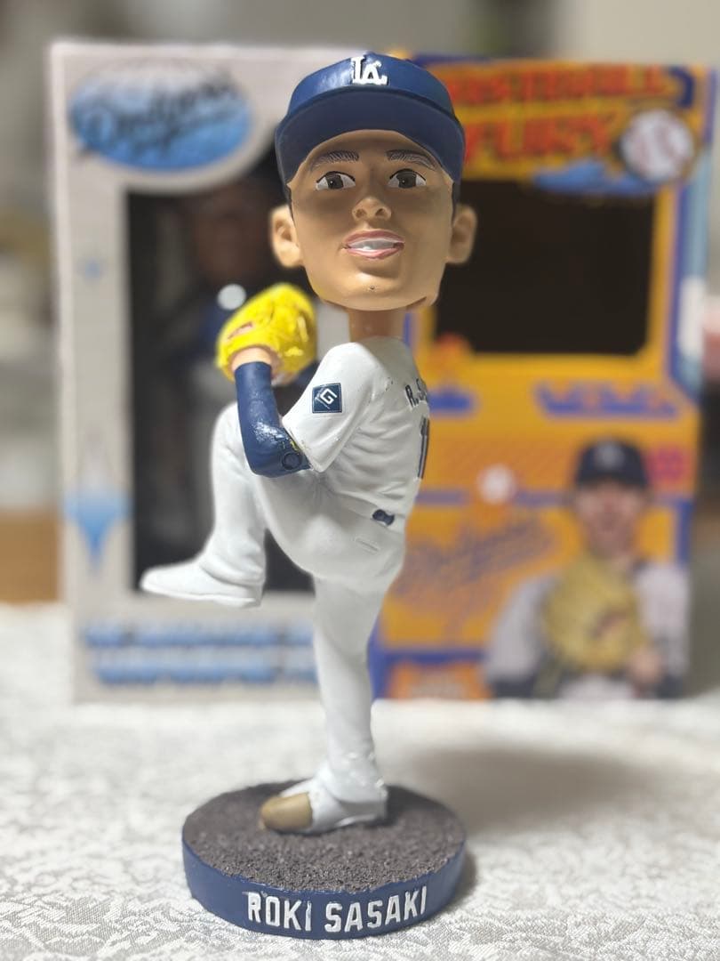 【限定】ドジャース記念品　佐々木朗希　ボブルヘッド　2025年製