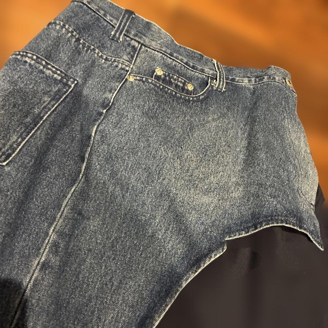 パンツ AMERI DENIM LAYERED TAPERED PANTS