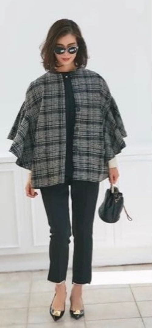 seven ten ラッフルスリーブコート　リバーシブル　新品