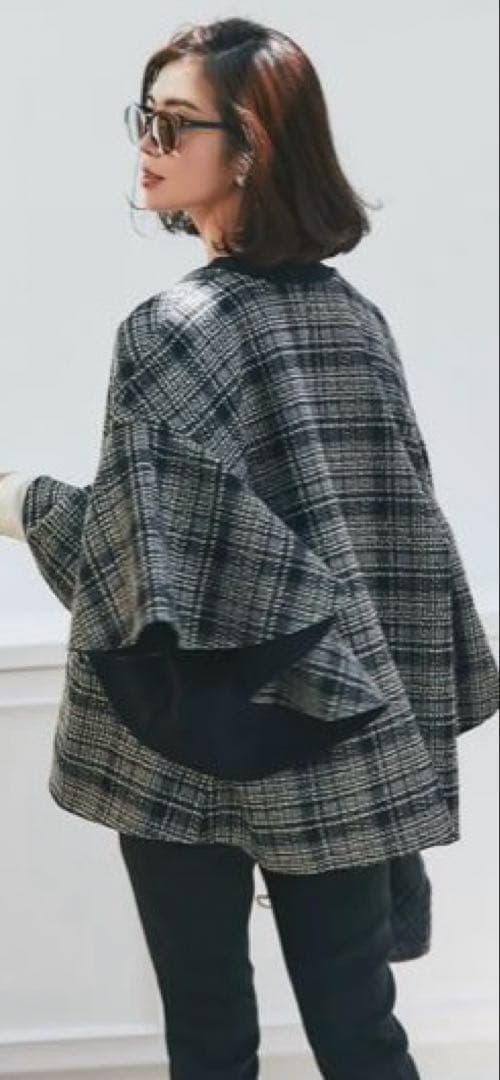 seven ten ラッフルスリーブコート　リバーシブル　新品