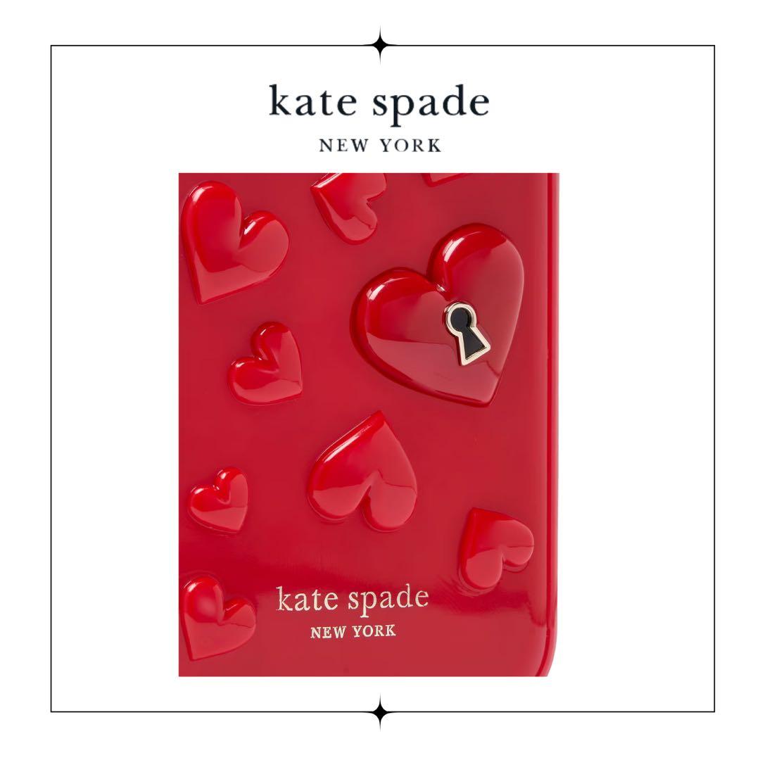 kate spade ハートモチーフ iPhone15proケース